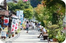 懐かしい日本の香が残る商店街の写真