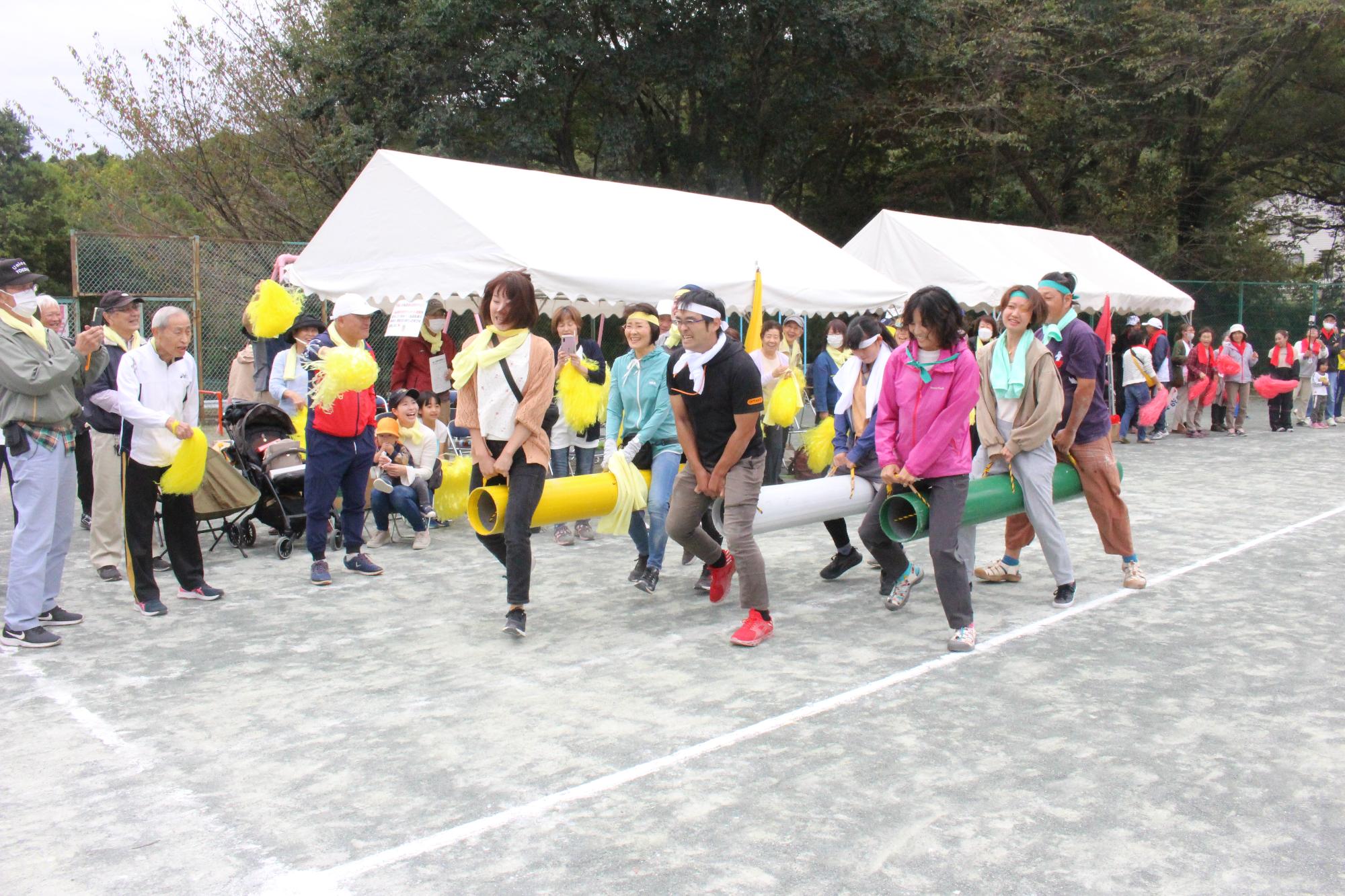 煤ヶ谷地区体育祭のようす